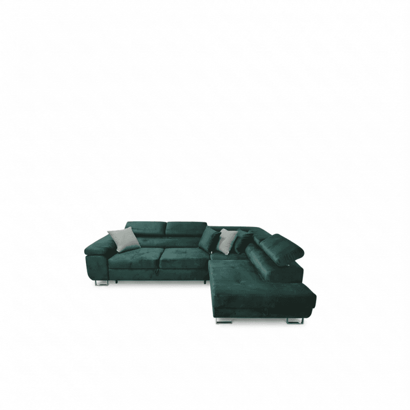 NAROŻNIK ASTON prawy 275X202  Monolith 37 zielony-od ręki