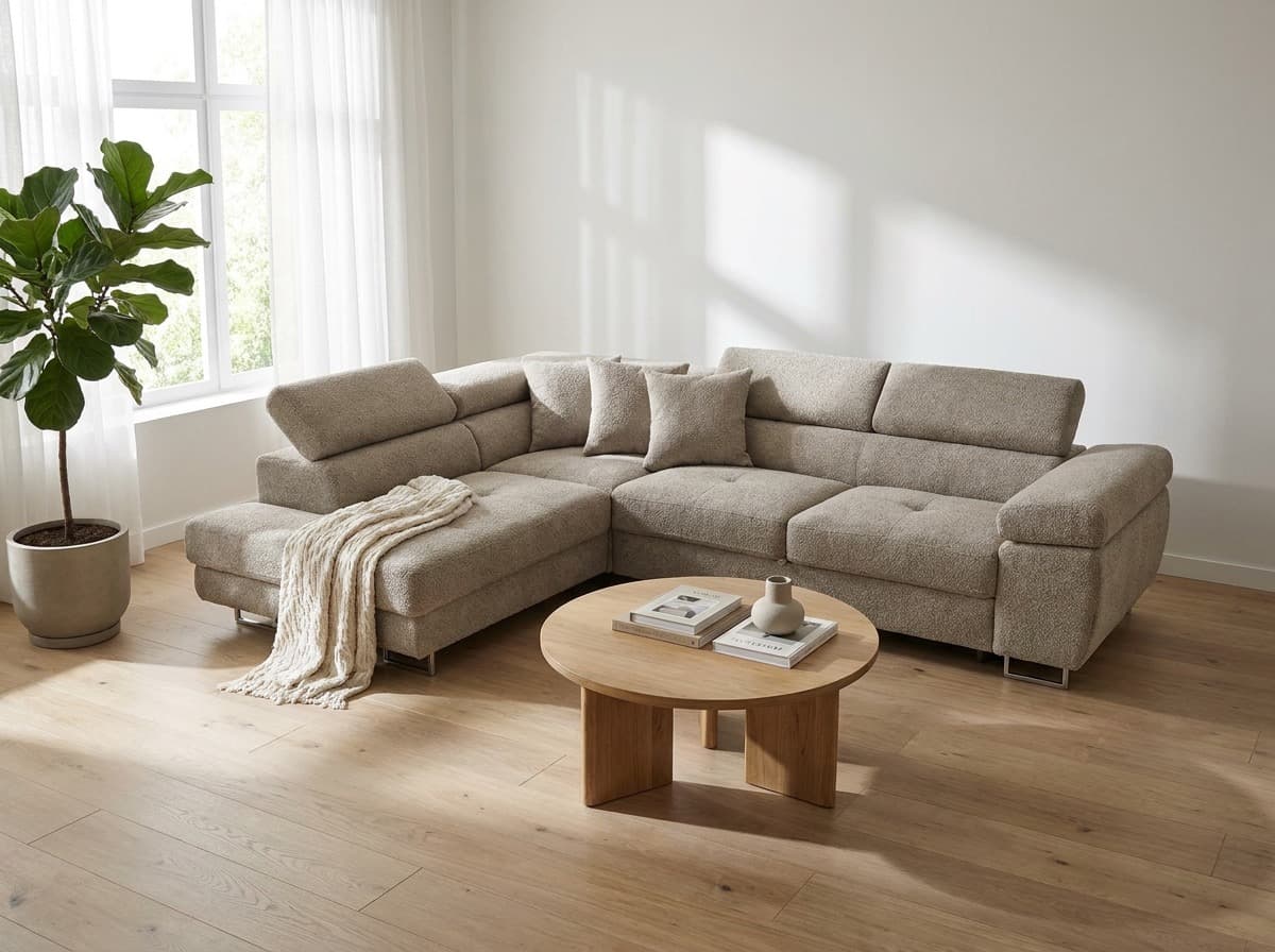Narożnik MILAN 345x202 Monolith 04 od ręki — aranżacja wnętrza