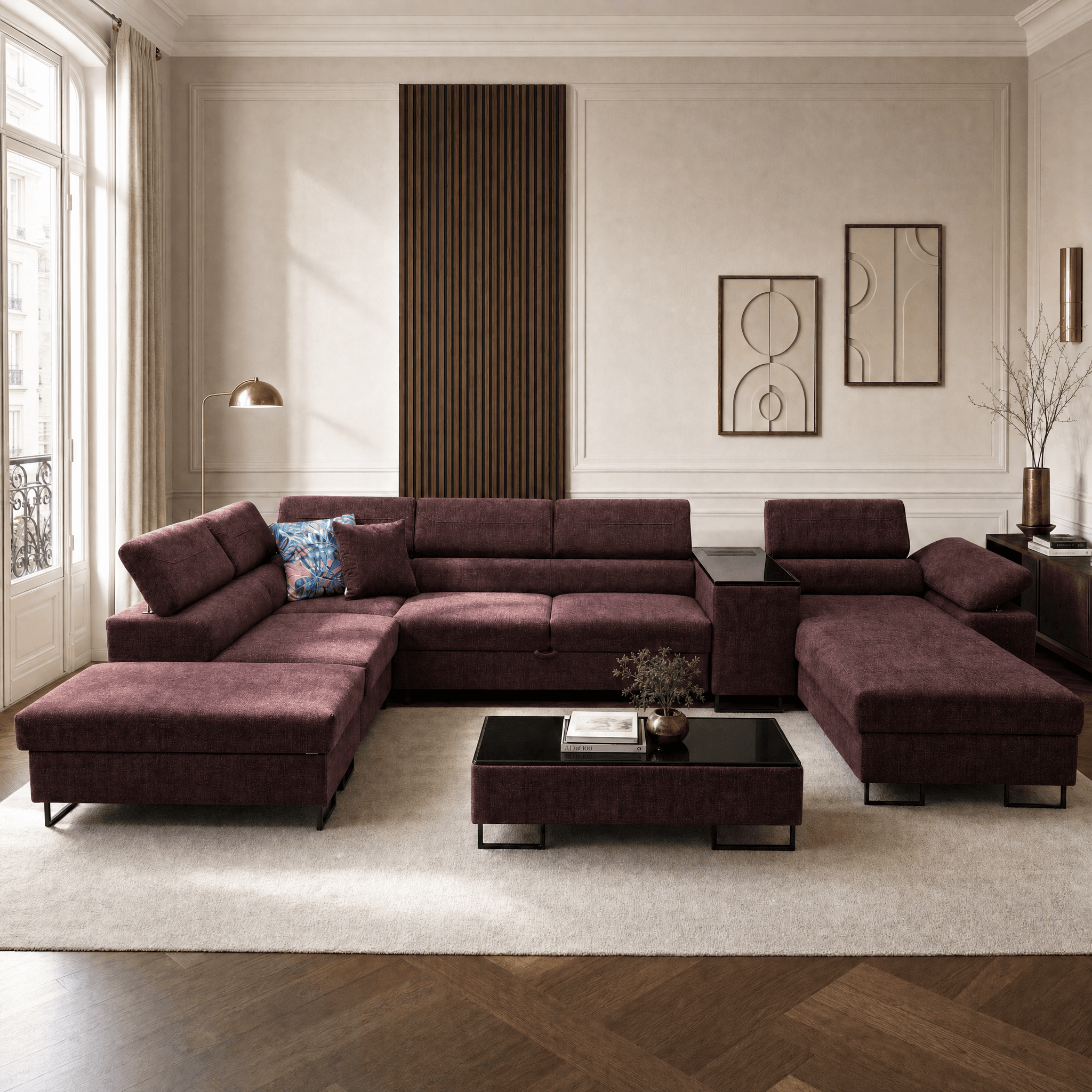 PRESTIGE w tkaninie GOLDEN 68 — aranżacja wnętrza